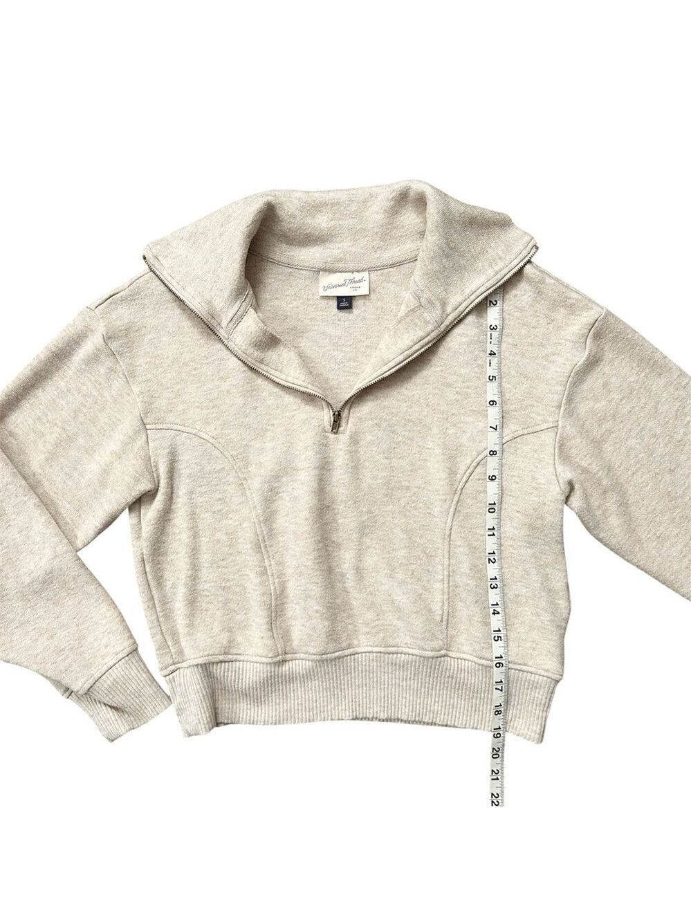 Universal Thread Quarter Zip Pullover Sweater & High Rise Knit Joggers Set Small - Picture 5 of 16